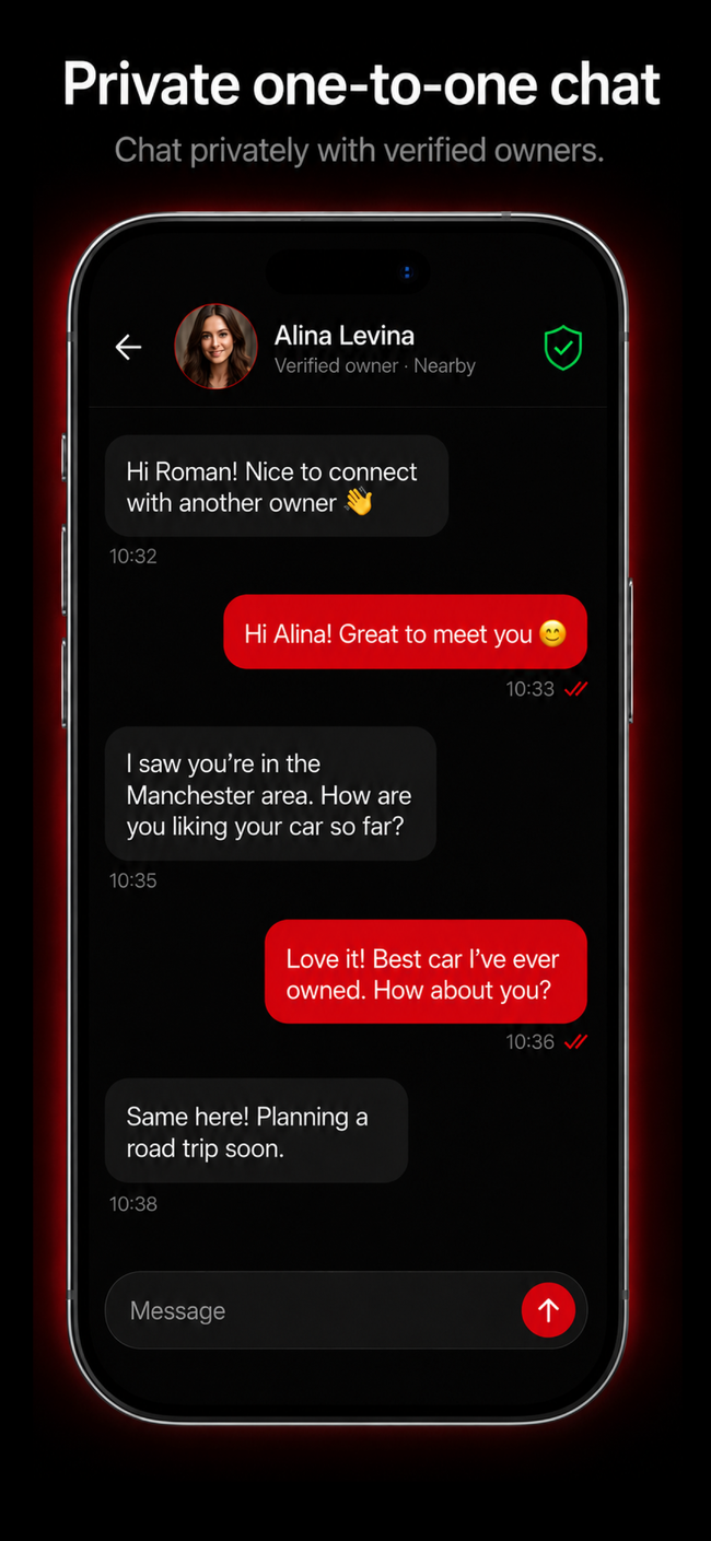 Private one-to-one chat